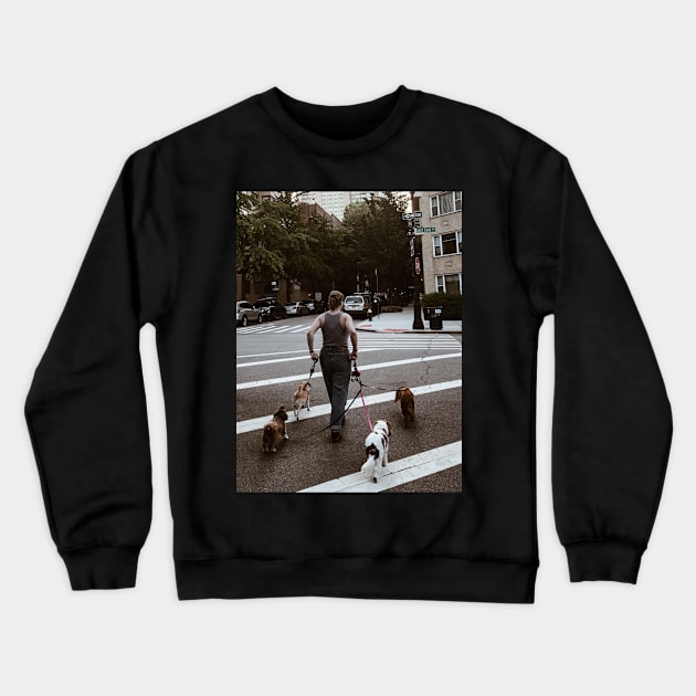 Dog sitter, Manhattan, New York City Crewneck Sweatshirt by eleonoraingrid